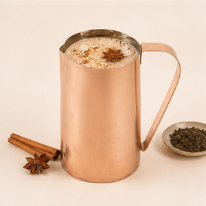 Handcrafted Pure Copper Water Jug with Rose <b>Gold</b> Finish Traditional Ayurvedic Health Benefits Pitcher for Home and Hotel Use - Product Image 6