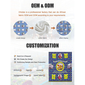 Venta al por mayor diseño personalizado 100% algodón patrón especial africano tela impresa cera para vestidos DIY sombreros decoración de ropa - Product Image 6