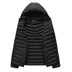 Chaqueta de invierno para hombre con capucha, te mantiene abrigado en climas fríos, fácil de usar para el día a día, costuras duraderas - Product Image 6