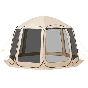 Tenda a Schermo Pop-up 12 x 11 piedi per 10-12 Persone, Portatile con Borsa per il Trasporto e Lati con Zanzariere per Uso Esterno - Product Image 1