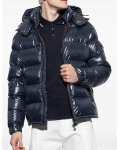 Nueva Chaqueta Acolchada con Capucha Azul Marino para Hombre, Rellena de Plumón, Cortavientos, con Cierre de Cremallera, Ropa Casual de Invierno 2026, Venta al Por Mayor - Product Image 2