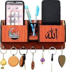 Wood Craft Sweet Home Wooden <b>Key</b> Holder Decorative <b>Wall</b> Mounted <b>Key</b> <b>Hanger</b> <b>for</b> Living Room Entryway - Product Image 4