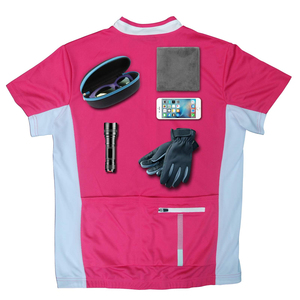 Maillot de cyclisme pour femme en gros, couleur pastel, maillot de vélo à manches courtes, vêtements de cyclisme professionnels, hauts pour vélo de route - Product Image 4