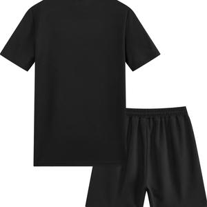 Conjunto de 2 Piezas de Algodón para Hombre, Fabricante de Camisetas y Pantalones Cortos Cargo, Casual, Verano, OEM, ODM, Suministro al por Mayor - Product Image 3