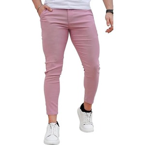 กางเกงขายาวทรงสลิมฟิตสำหรับผู้ชาย น้ำหนักเบา สไตล์ลำลอง ลายเรียบ เอวกลาง เหมาะสำหรับใส่ได้ทั้งแบบเป็นทางการและลำลอง - Product Image 2