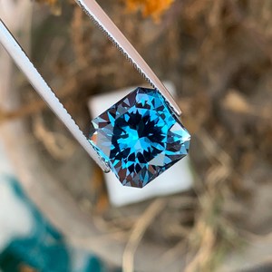 Topacio Azul de Londres Facetado Natural, Gema Suelta de Calidad Premium para Joyería, Piedra Preciosa - Product Image 5