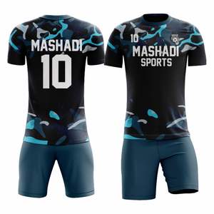 Nouvelle conception, uniforme de football unisexe personnalisé, maillots de football personnalisés, tenue de football, vêtements de sport respirants, imprimés, manches courtes - Product Image 4