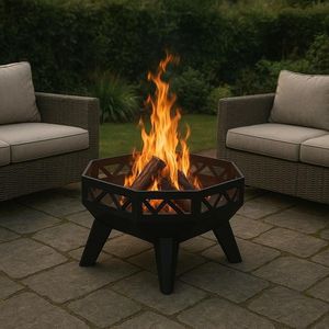 Brasero Portátil de Acero para Jardín, Patio y Camping con Soporte - Product Image 1