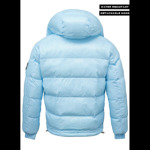 Chaqueta Acolchada Brillante AZORES SPORTS - AZUL CLARO, Personalizable con Logotipo Frontal, Transpirable, de Secado Rápido, Ecológica, Informal, para Invierno - Product Image 6