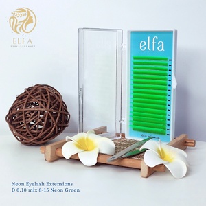 Faux cils personnalisables Private Label ELFA EF3 HY LON FIBER Natural Soft CC Curl Paper Case Packaging Pink Blue Black White - Product Image 1