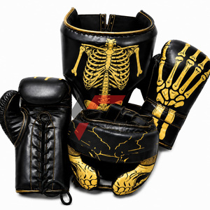 Guantes de Boxeo Profesionales Personalizados con Diseño Impreso Completo, Fabricados en Fábrica, Guantes de Boxeo para Adultos con Protección para Cabeza y Zona Íntima - Product Image 6