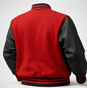 Unisex Cotton Fleece Varsity Jacket Heavyweight Letterman Jacket Custom Design Streetwear Winter Collection Supplier - Product Image 1