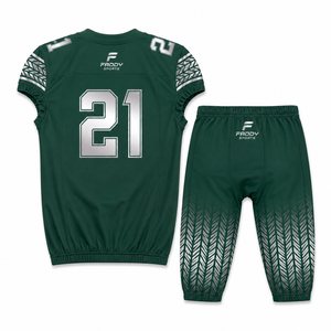 Custom Sublimation American Football Uniform Professional Team Wear Breathable Youth Adult Football Jersey and Pants Set Gear - Product Image 2