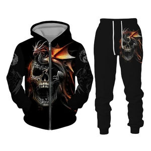 Survêtement à capuche streetwear pour homme, sublimation, qualité supérieure, logo/couleur personnalisés, 100% coton, respirant, léger, jogging - Product Image 5