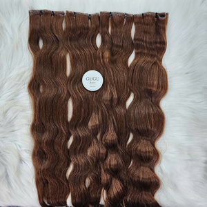 ผมแท้เวียดนาม Remy 100% แบบเวอร์จิ้น  ต่อผมแบบ Genius Weft สำหรับผู้หญิง สีดำธรรมชาติ - Product Image 3