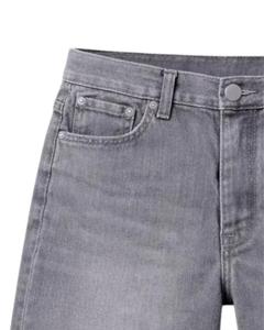 Custom High Quality Vintage Acid Washed Sun Faded Baggy Denim Shorts Solid Color Streetwear Men's Cargo Denim Jeans Shorts - Product Image 2