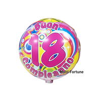 Ballons en feuille de 18 pouces, décoration de fête sur le thème du premier anniversaire pour garçons et filles, fête prénatale, bébé de 1 an, fournitures pour bébés