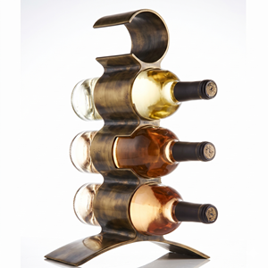 Fancy Design Geometric Wine Bottle Holder Wineglass Holder 5-9 Bottle Capacity Display Stand Home Furniture Wine Bottle Holder - Product Image 5