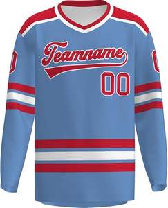 Jersey de Hockey sobre Hielo Personalizado con Bordado Profesional de Poliéster de Secado Rápido al Mejor Precio - Product Image 6