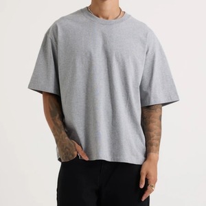 เสื้อยืดแขนสั้นผู้ชายสไตล์เรียบง่าย ระบายอากาศได้ดี เนื้อผ้านุ่ม เสื้อยืดฤดูร้อนสำหรับผู้ชาย ผ้าฝ้าย 100% เสื้อยืดโอเวอร์ไซส์เรียบๆ ผลิตโดยโรงงาน - Product Image 6