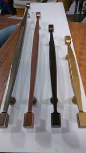 Luxury modern <b>gold</b> zinc alloy wardrobe handles <b>cabinet</b> drawer pulls adjustable furniture hardware supplier export wholesale - Product Image 1