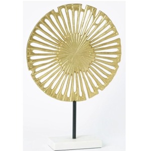 Sculpture contemporaine en aluminium coulé, statue décorative abstraite en métal pour la décoration moderne du salon et de la maison - Product Image 1