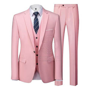 Costume de mariage classique pour homme, ensemble trois pièces, coupe confortable, tissu respirant, pour les événements de mariage du marié - Product Image 6