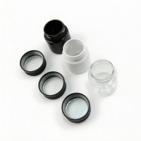 Botol Konsentrat Kaca Persegi/Bulat Mini Anti Anak 3ml 5ml 7ml 9ml Hitam/Putih UV Custom Print