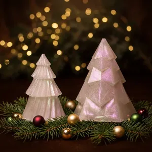 Handmade Collection <b>Modern</b> <b>Christmas</b> <b>Tree</b> Set Resin Pine Shape Tabletop Decor Indoor Small <b>Trees</b> Durable Waterproof Eco-Friendly - Product Image 6