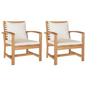 2 chaises marron et crème 25,59 x 23,62 x 30,12 pouces, meubles élégants pour la maison - Product Image 2