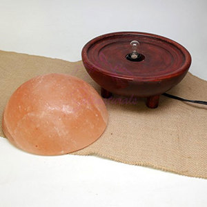 Lámpara de Sal del Himalaya en Forma de Domo, Luz Nocturna, Regalo de Bienestar - Product Image 2