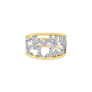 Anillo de Oro de 18k con Diamantes de Laboratorio D/E-VVS/VS de 0.42ct, Corte Redondo, Engaste en Canal, Banda Ancha de Cigarro, Estilo Minimalista, para Boda - Product Image 4