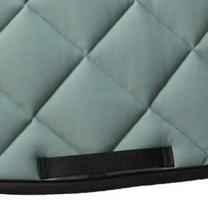 Wholesale 100% Cotton Horse Saddle Pads All Purpose Dressage Riding Pads Soft Padding Two Toned Square <b>Trim</b> Leather Shell Fleece - Product Image 4