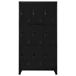 Armadietto in acciaio nero 35.4 unità di stoccaggio durevole "x 17.7" x 70.9" - Product Image 2