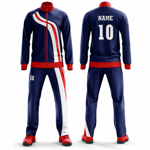 Performance Training Sport Tracksuit <b>Custom</b> OEM Logo Sublimation Manufacturing Breathable Fabric Team Wear For Men Athletes Plus - Product Image 1