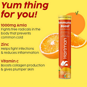Immune Boost Comprimés Effervescents Acidulé Orange Saveur Vitamine C Supplément de Zinc pour une Immunité Saine Adultes Adolescents 15 Comprimés - Product Image 5