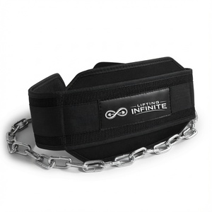 Custom Fitness Dip <b>Belt</b> with <b>Chain</b> Weight Lifting <b>Belt</b> Powerlifting Dip <b>Belt</b> for Pull Ups Strength Training OEM - Product Image 1