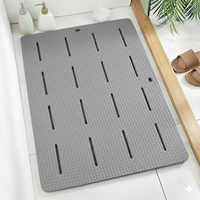 DONG HANG Fournisseur en gros OEM Tapis de bain en EVA de qualité supérieure à motif ondulé écologique pour usage domestique, antidérapant, inodore, imperméable