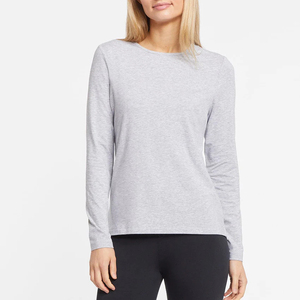 Última Llegada, Camisetas de Manga Larga con Cuello Redondo para Mujer, 100% Algodón, Personalizadas, Corte Regular, Dobladillo Antiarrugas, Ropa Casual para Chicas - Product Image 6
