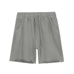 Shorts décontractés pour hommes en tissu French Terry 100% coton, effet usé, qualité supérieure, en vente au Pakistan. - Product Image 5