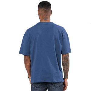 Camisetas Personalizadas de 290 g/m², 100% Algodón para Hombre, Estilo Casual, Hombros Caídos, Corte Corto, Jersey Liso, de Fabricante de Ropa - Product Image 3