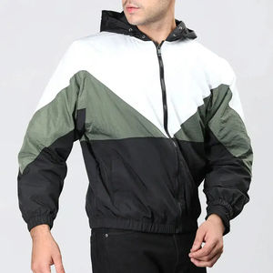 ผู้ผลิตมืออาชีพ เสื้อแจ็คเก็ตกันลมสำหรับผู้ชาย สีพื้น ปักโลโก้ได้ตามต้องการ คุณภาพสูง สำหรับฤดูหนาว มีฮู้ด ซิป ผลิตจากผ้าแคนวาส - Product Image 5