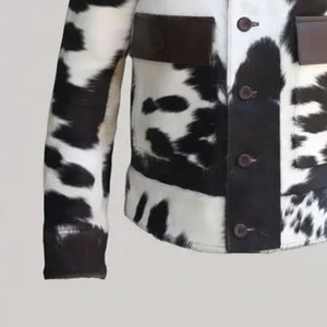 Veste en cuir pour homme, en cuir de vache véritable, imperméable, avec logo personnalisé, veste d'hiver. - Product Image 6