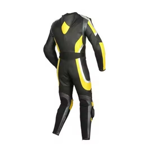 Combinaison en cuir de vachette imperméable et confortable pour la moto, coupe-vent, à prix raisonnable, pour la moto et la course - Product Image 3