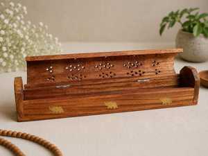 Brûleur à Bakhoor en bois, écologique, fait main, porte-encens pour la fragrance et la décoration de la maison, couleur personnalisée, utilisation intérieure/extérieure - Product Image 2