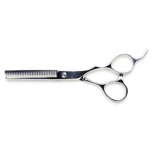 Tijeras Profesionales de Acero Inoxidable Ligeras, Negras y Rojas, con Punta Afilada, para Estilizar el Cabello, para Salón de Belleza, para Cortar y Entresacar Cabello - Product Image 1