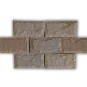Desert Strata Butch Finish Natural Stone Veneer <b>Sheets</b> for <b>Wall</b> <b>Cladding</b> Exterior Interior Decorative Stone Panels - Product Image 1