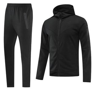 Latest Fashion Design Solid Lightweight <b>Summer</b> Jogging Track Suit Men's 2 Piece Set Custom Zipper <b>Hoodie</b> - Product Image 5