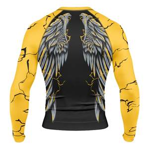 Rashguard Profesional de BJJ con Diseño de Alas, Personalizado, 100% Poliéster, Transpirable, Antibacteriano, de Secado Rápido, Sublimado, MOQ Bajo - Product Image 2