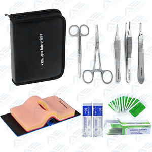 Kit de práctica de sutura de disección para estudiantes de medicina, instrumentos manuales de acero inoxidable para entrenamiento quirúrgico - Product Image 1